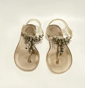 Ferragamo Clear Jelly Sandals Flats Shoes Size 6 - Picture 1 of 7