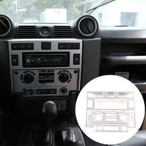 Silver Alloy Air Conditioning Button Trim Cover For Land Rover Defender 2008-18 - Picture 1 of 11