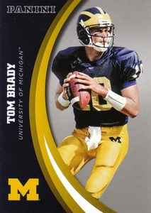 2016 Panini Michigan U of M Silver Parallel Tom Brady #38 Patriots SP - Picture 1 of 1