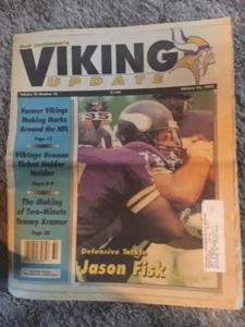 1995 NFL MINNESOTA VIKINGS UPDATE BY BOB LURTSEMA NEWSPAPER - Picture 1 of 6