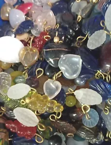 Schmuckherstellung Set - 75x Perlen Tropfen Baumeln Glas Charms Perle Posten gemischt - Bild 1 von 4