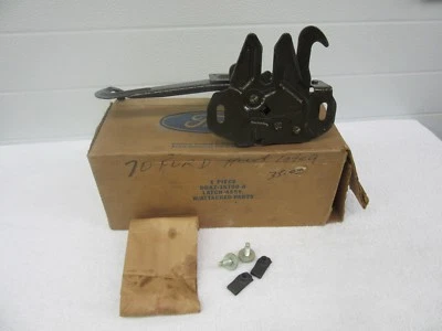 Conjunto de liberación de bloqueo de bloqueo de capó Ford Galaxie LTD 1970 NUEVO D0AZ--16700-A SE1 Foto 1 de 4