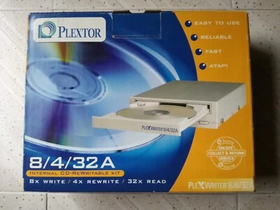 CD-RW IDE ATAPI PLEXWRITER VINTAGE PLEXTOR INTERNO 8/4/32A - Immagine 1 di 4