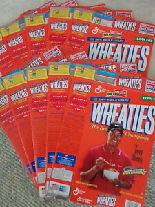WHEATIES - TIGER WOODS PREMIER 1998 LARGE BOX (10) TOTAL - CLASSIC COLLECTIBLE