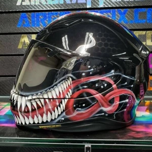Venom Design new for 2019 Custom Painted Airbrushed Motorcycle Helmet - Bild 1 von 5
