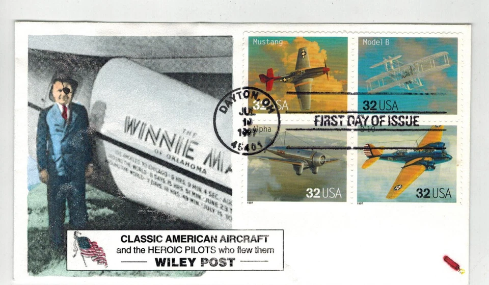 DYNAMITE HANDPAINTED OR TINTED CLASSIC AIRCRAFT WINNIE MAY  WILEY POST Dayton OH - Image 1 of 1