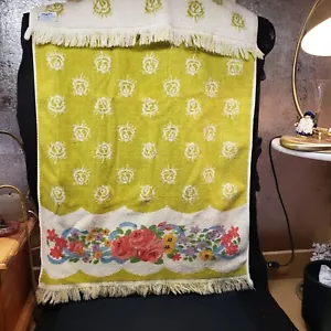 Toalla de colección de Martex algodón hecha en EE. UU. patrón floral reversible - Imagen 1 de 11