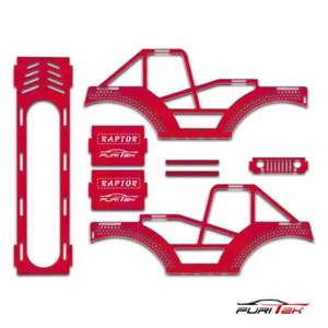 FURITEK Raptor Aluminum Frame Kit For SCX24 Crawlers - Red - Picture 1 of 1