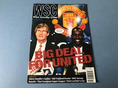 When Saturday Comes WSC Football Magazine October 1998 - Manchester Utd Yorke - Image 1 of 4