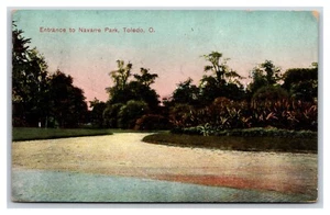 Eingang zum Navarra Park Toledo Ohio OH 1909 DB Postkarte U19 - Bild 1 von 2