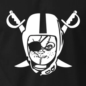 Camiseta OAKLAND RAIDERS Logotipo Chucky Fútbol Jon Gruden en Camiseta S-6XL - Imagen 1 de 12