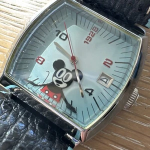 Seltene Walt Disney Mickey Kofferanhänger Uhr 1928 Aschenputtel Pin Schloss Kofferanhänger - Bild 1 von 24