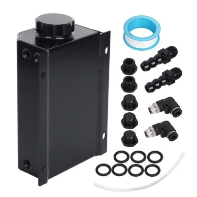 Tanque de desbordamiento de expansión depósito radiador refrigerante universal 2L aluminio Foto 1 de 4