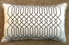 NWT Simply Vera Vera Wang Shadow 12"x20" decorative rectangle pillow pattern 