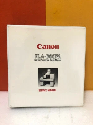 Máscara de proyección de espejo Canon PLA-600FA alineador manual de servicio Foto 1 de 3