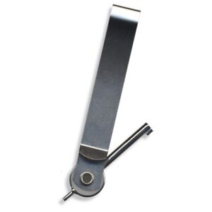 Zak Tool ZT98 Tactical I.D. Holder & Hidden Handcuff Key, Silver