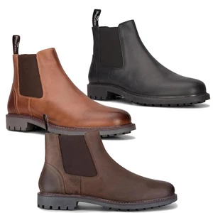 Hoggs Of Fife Banff Dealer Mens Boots Brown Leather Shoes Chelsea Boots