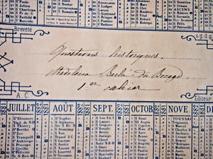 1881 cahier d'etude scolaire de M Barbier du Bocage questions historiques - Picture 1 of 5