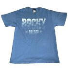 Rocky Bal Boa 2010 blaues Herren-T-Shirt Grafikdruck kurzärmelig Größe Large
