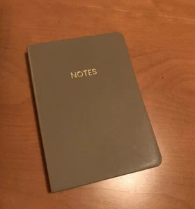 NEW Undated Planner Notebook A6 Vegan Leather Small Soft Beige Brown Lined - Picture 1 of 8