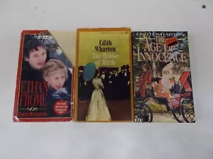 3 EDITH WHARTON # PB AGE OF INNOCENCE HOUSE OF MIRTH NATHAN FROME - Picture 1 of 3