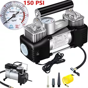 Heavy Duty Portable Air Compressor Car Tire Inflator Electric Pump Auto 12V - Picture 1 of 16