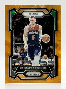 2023-24 Panini Prizm Orange Ice #8 Kristaps Porzingis Boston Celtics - Picture 1 of 2