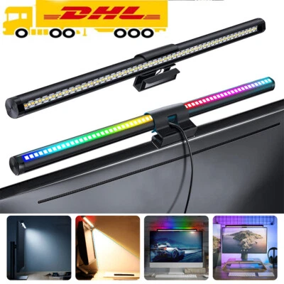 Farbig Computer Monitor Licht Einstellbar Hängen Tischleuchte Bildschirm LED Bar - Bild 1 von 4