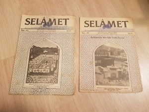  2 Kaaba Makkah Mecca cover  Magazine Lot of 2 1948 Haj Islam Arabia   Dua - Foto 1 di 5