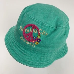 Panama City Beach Girls Bucket Cap Hat Fitted One Size - Picture 1 of 4