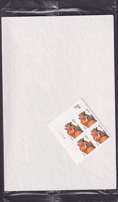 Scott #3036 Red Fox Single Plate Block of 4 Stamps (P#B3333 UR) - Sealed #1 - Image 1 of 2