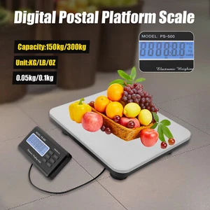 Básculas comerciales postales digitales de plataforma industrial de alta resistencia 300 kg - Imagen 1 de 7