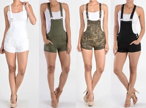 Women's Ripped Jumpsuit Romper Overalls Short Pants RJSO115-TIC - Picture 1 of 17