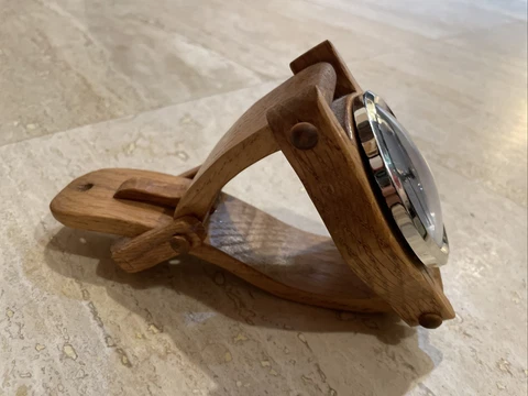 Desk Or Wall Clock Hand Made Wood Watch New Battery Cover
