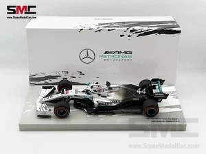 MINICHAMPS Mercedes F1 W10 Lewis Hamilton German 2019 World Champion 1:18 Gift - Picture 1 of 10