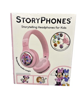 STORYPHONES Storytelling HEADPHONES for KIDS, Disney Bundle with Stories Pink