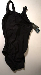 Costume da bagno donna Speedo Team nero pezzo unico racer back taglia 12/38 nuovo con etichetta - Foto 1 di 11