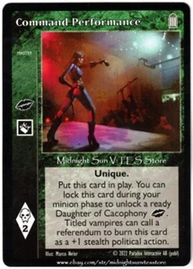 Command Performance V:TES VTES Vampire CCG - Bild 1 von 1