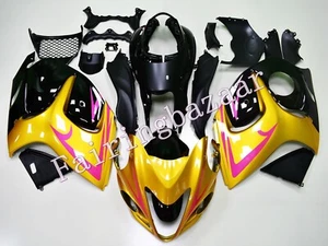 Fit for 2008-2016 GSXR1300 Black Gold ABS Injection Fairing Kit HAYABUSA Gen 2 - Picture 1 of 7