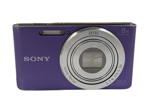 Sony 20.1MP Digital Camera 8x Zoom Cybershot DSC-W830 Purple - Picture 1 of 8