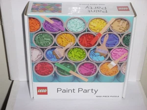 Lego Puzzle Paint Party 1000 Pc New Sealed Paint Cans Paint Stirrer - Picture 1 of 1