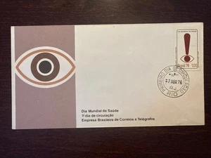 BRAZIL FDC COVER 1976 YEAR BLINDNESS OPHTHALMOLOGY DISABLED PEOPLE HEALTH - Picture 1 of 1