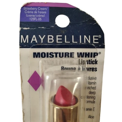 Maybelline Moisture Whip Lipstick Strawberry Cream 125FL-05 Discontinued Shade - Image 1 of 3