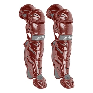 Protectores de piernas de receptor de béisbol juvenil All-Star System 7 ejes 13,5 pulgadas - granate - Imagen 1 de 1