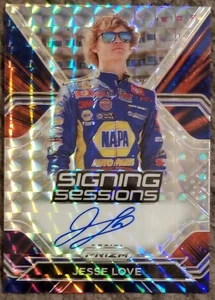 JESSE LOVE - SESIÓN DE FIRMA REACTIVE BLUE PRIZM - 24/99 - TARJETA DE NOVATO - Imagen 1 de 2