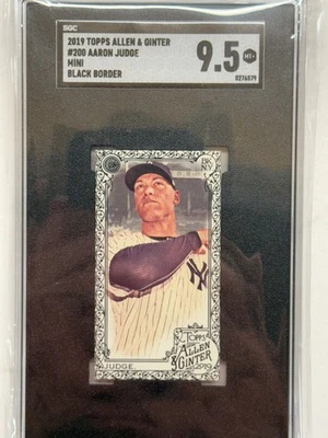 2019 Topps Allen & Ginter Aaron Judge #200 SGC 9.5 Black Border New York Yankees - Image 1 of 2