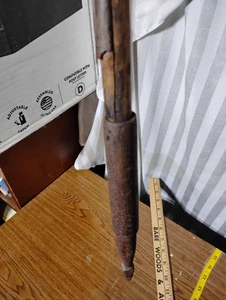 Bastone da passeggio irlandese Blackthorn Shillelagh canna arpione balena? punta in metallo - Foto 1 di 8