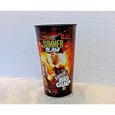 WWE Summerslam 2010 7-11 Big Gulp Cup Edge Eve Kofi Kingston AEW WWF Foto 1 de 4