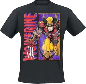 Official Marvel Wolverine Black T-Shirt Unisex Plus Size 3XL - Picture 1 of 1