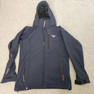 Geographical Norway Platinum Turbodry Expedition Softshell  Navy Blue Men’s M - Image 1 of 4
